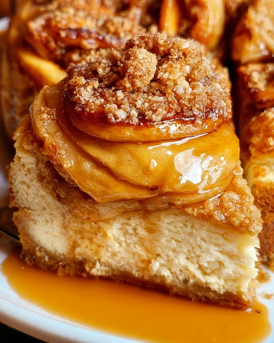 Cheesecake aux pommes croquantes