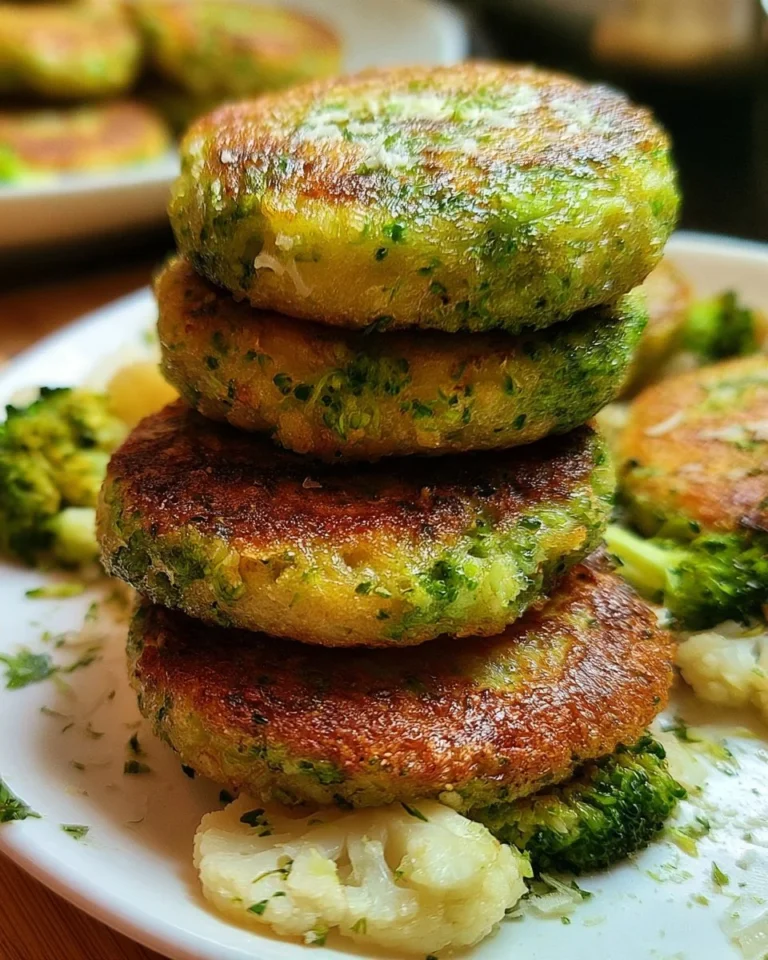 Galettes de brocoli croustillantes prêtes en quelques minutes