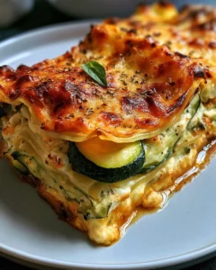 Recette de lasagnes aux courgettes et à la feta, un plat savoureux et léger.