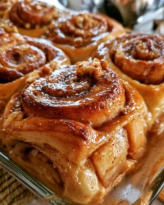 Lasagnes de pommes et roulés à la cannelle - dessert savoureux