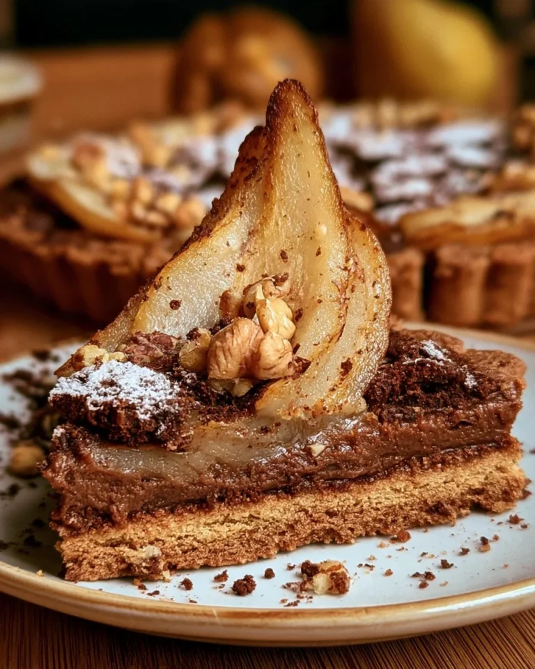 Tarte Cookies au Chocolat et Poires avec des ingrédients savoureux